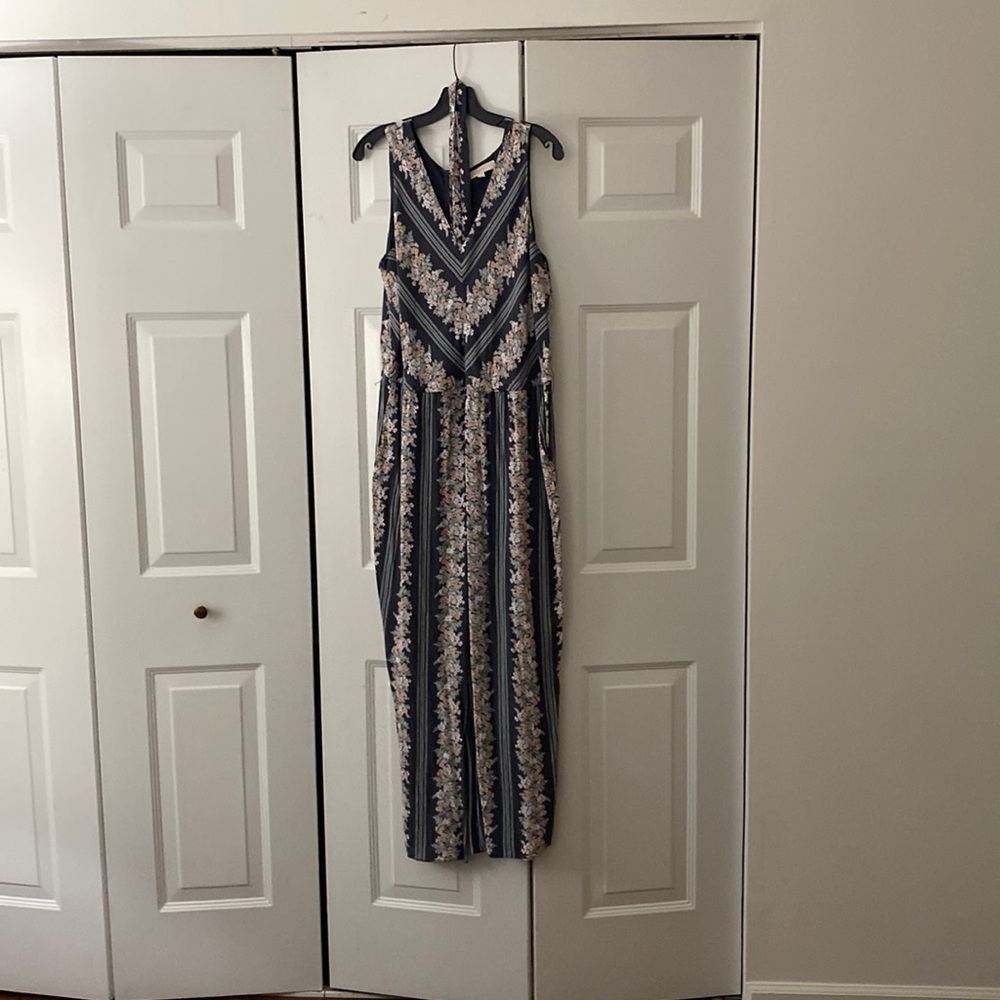 Beautiful print Loft jumpsuit